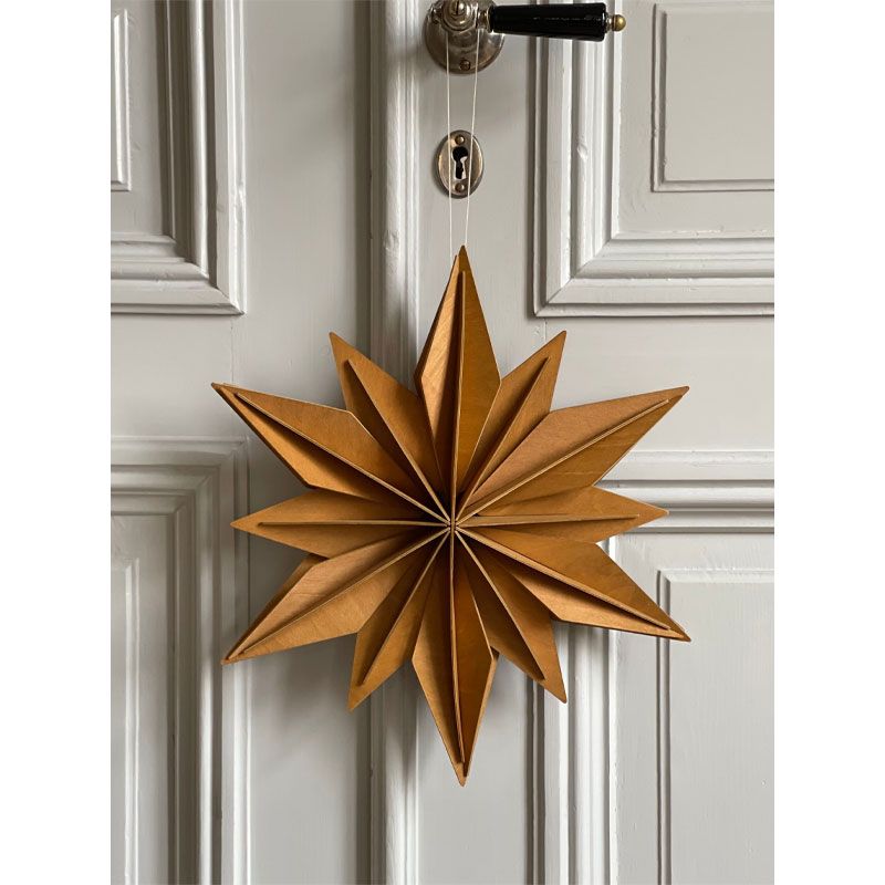 Lovi - Dekorstjerne 36 cm - Cinnamon Brown