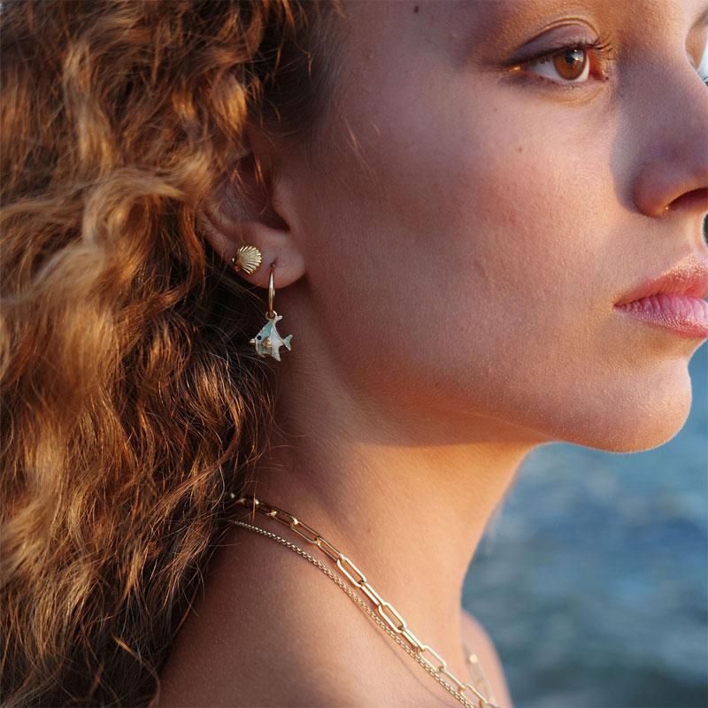 A&C - Aquatic små øredobber - Skjell