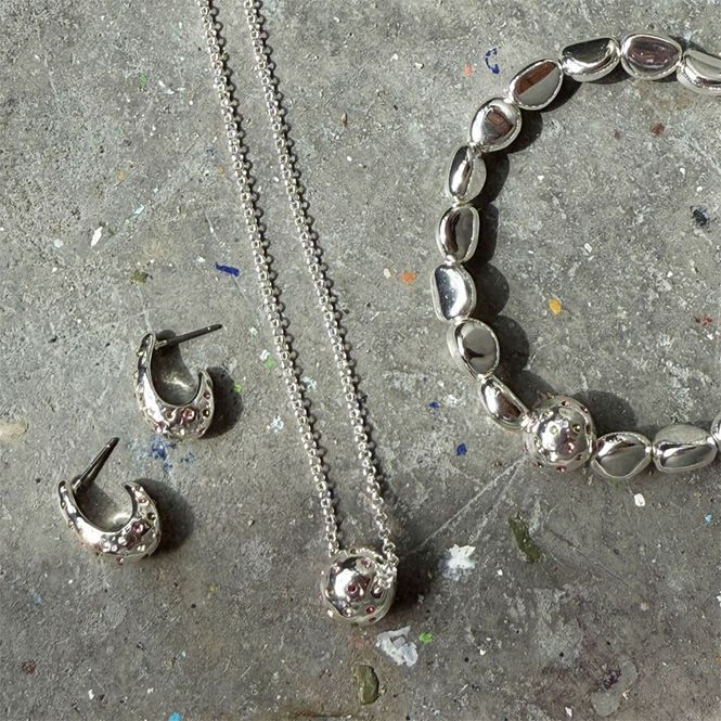 Hovedbilde A&C - Shimmer øreringer - S