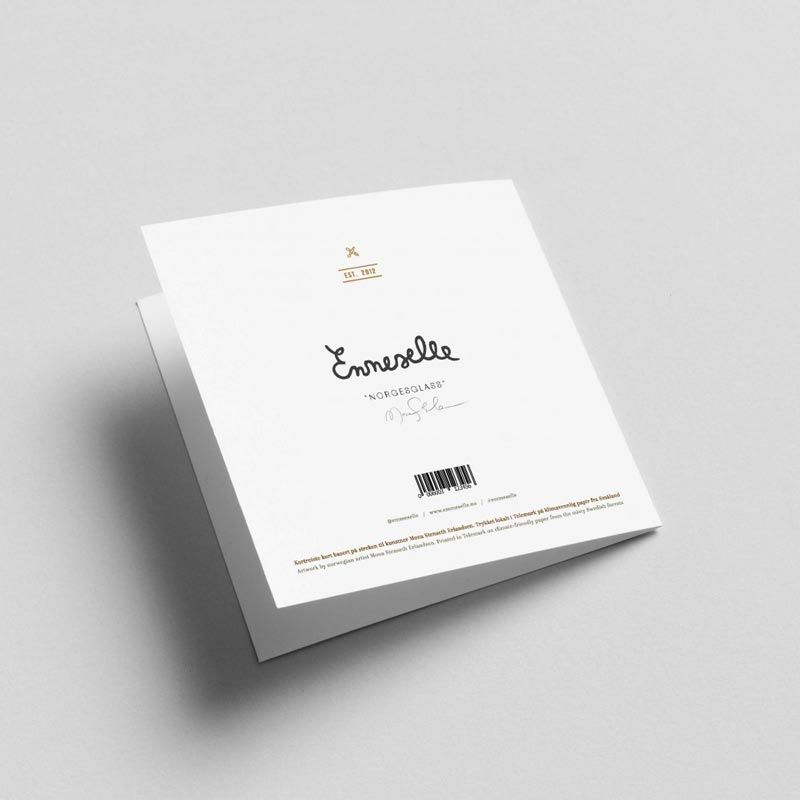 Emmeselle - Kunstkort 16.5 cm - Topplue