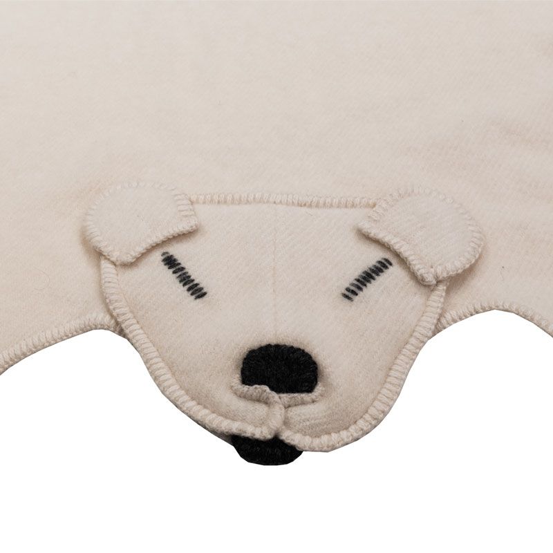 Lillunn - Bjørnis babypledd - Offwhite