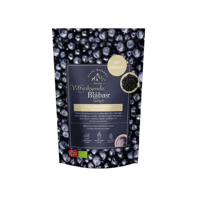 Hovedbilde Arctic Botanics - Viltvoksende tørket blåbær - ...