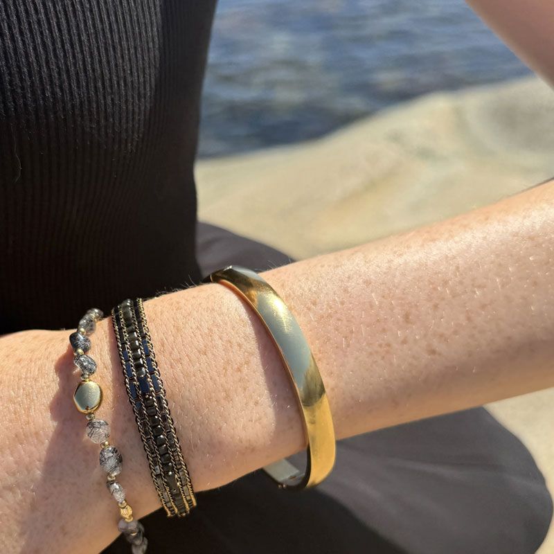 A&C - Celestial armbånd med obsidian