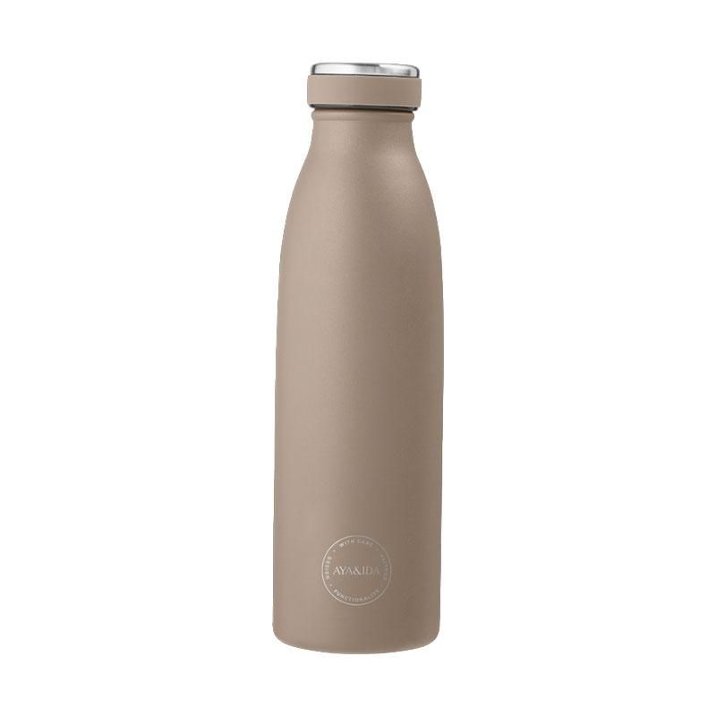 AYA&IDA - Drinking Bottle 500 ml - Dusty Brown
