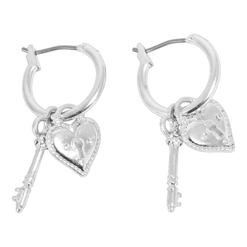 A&C - Open My Heart øreringer med charms - S
