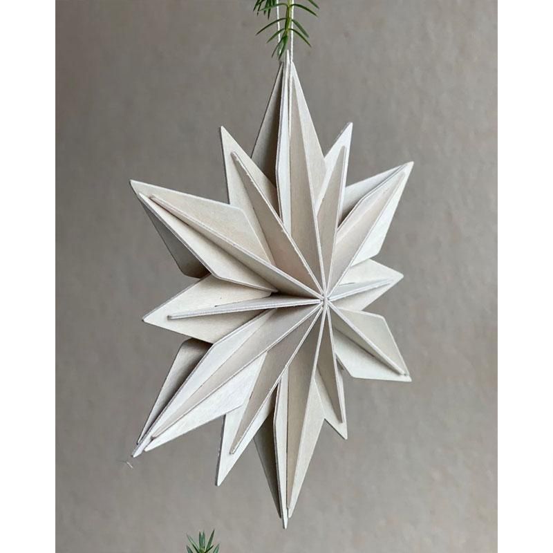 Lovi - Dekorstjerne 15 cm - Translucent White