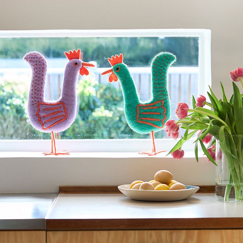 Aveva - Funky Rooster L - Green