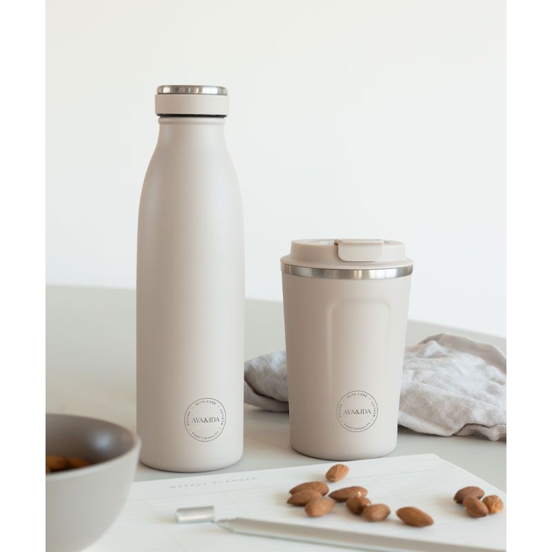 AYA&IDA - Drinking Bottle 500 ml - Cream Beige