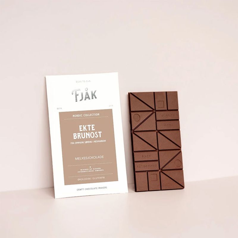 Fjåk Sjokolade - Ekte brunost melkesjokolade