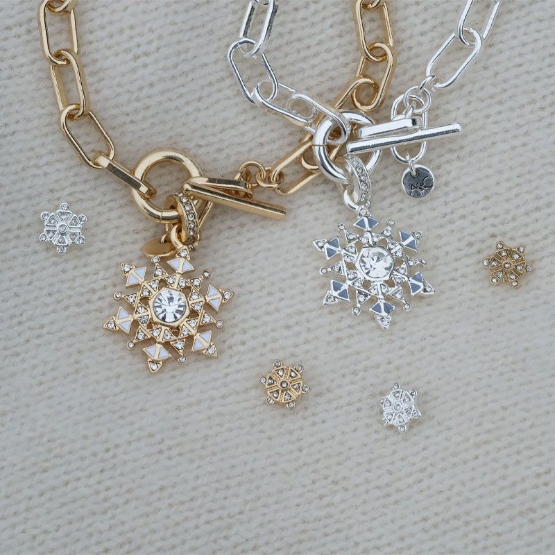 A&C - Snowflake liten brosje - G