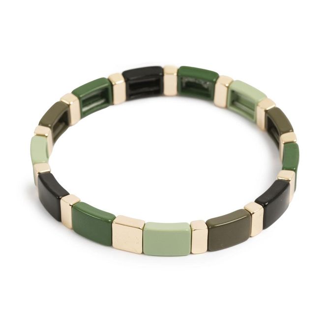 Hovedbilde A&C - Emaljert armbånd 18.5 cm - Evergreen