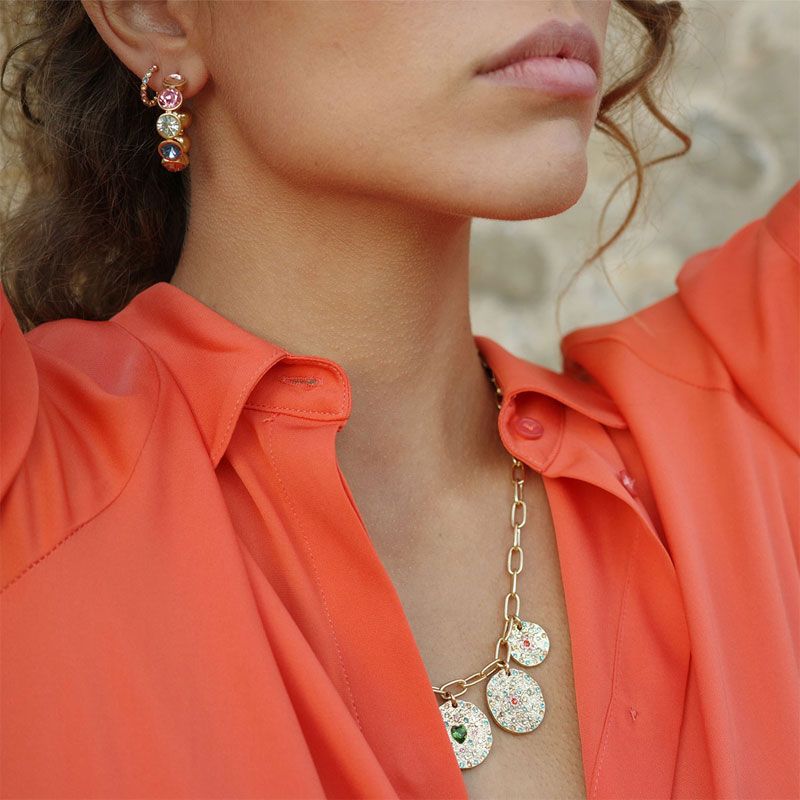 A&C - Vibrance G små øreringer - Multi