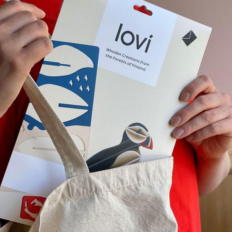 Lovi - Lundefugl 10 cm - Blue Mix