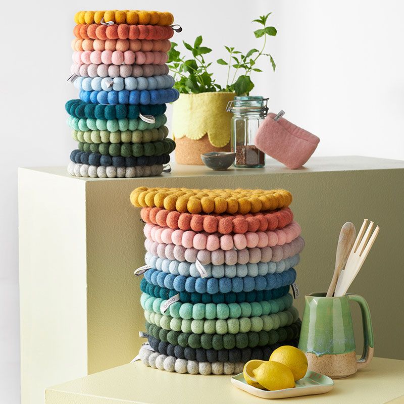 Aveva - Gryteunderlag rund stor - Spring Green