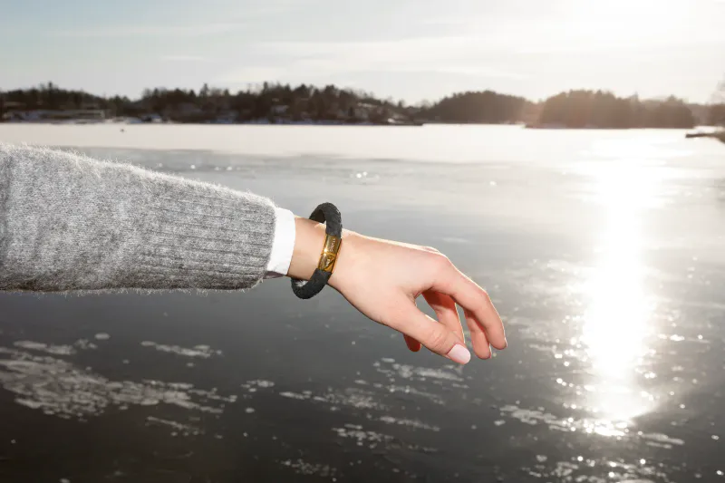 Studio EBN - Round Bracelet Gold - Black