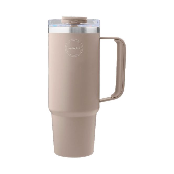 Hovedbilde AYA&IDA - Thermo Cup with Straw 885 ml - Cream ...