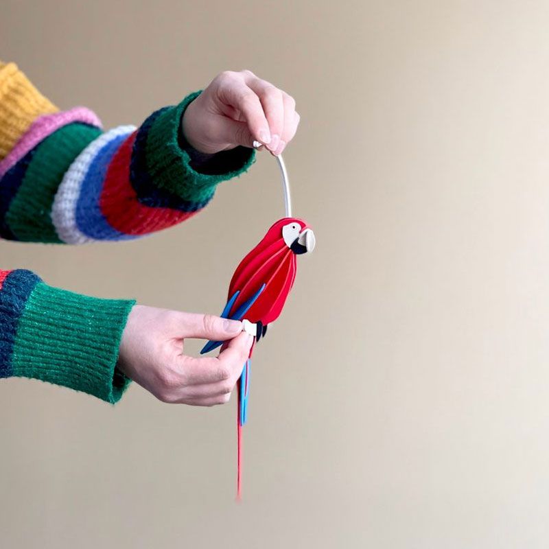 Lovi - Papegøye 26 cm - Scarlet Macaw