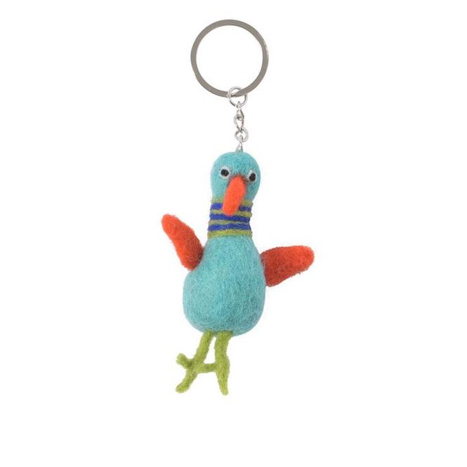 Hovedbilde Aveva - Nøkkelring - Funky Birds S turquoise