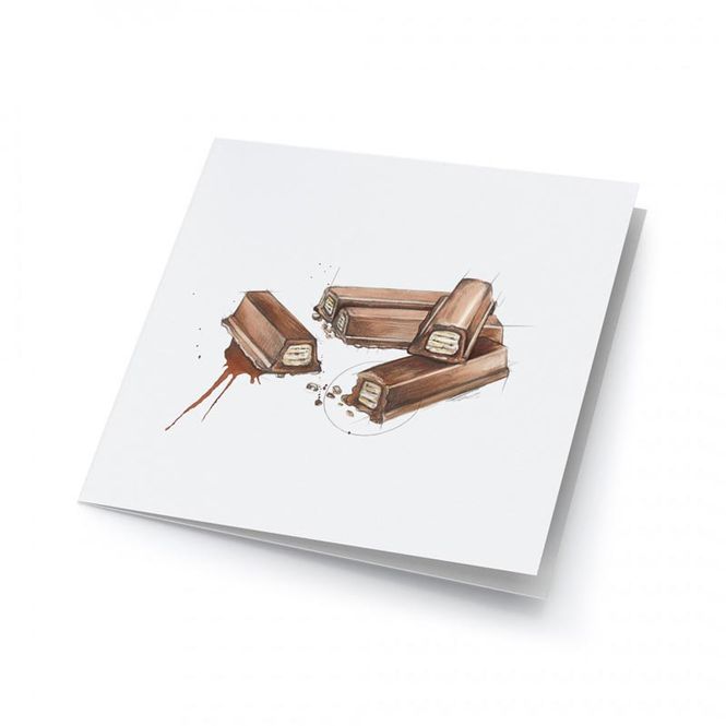 Hovedbilde Emmeselle - Kunstkort 16.5 cm - Sjokolade