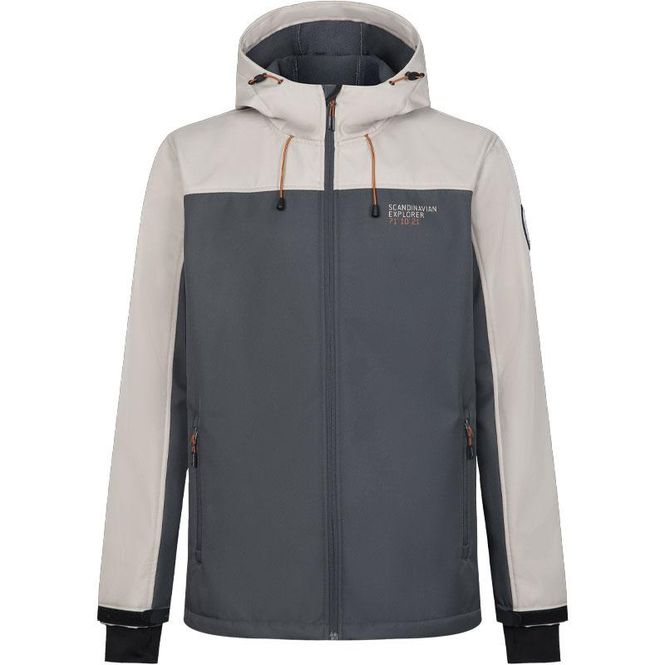 Hovedbilde Scand. Ex. - Softshelljakke unisex - Grå/beige