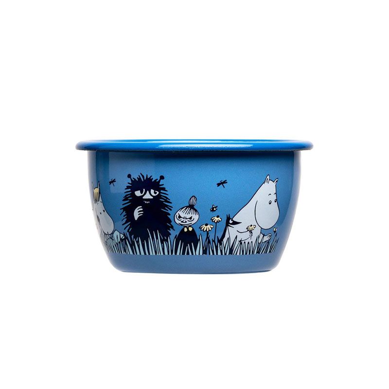 Moomin by Muurla - Emaljebolle 3 dl - Venner blå