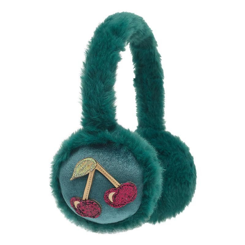 Mimi & Lula - Earmuffs - Teal Cherries