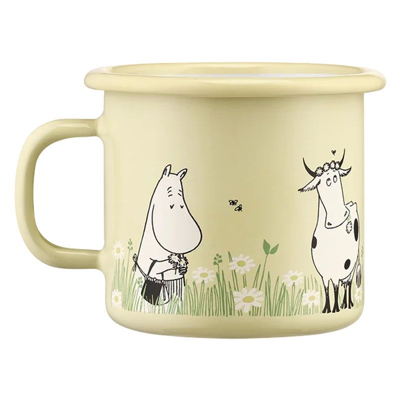 Moomin by Muurla - Emaljekopp 2.5 dl - I hagen gul