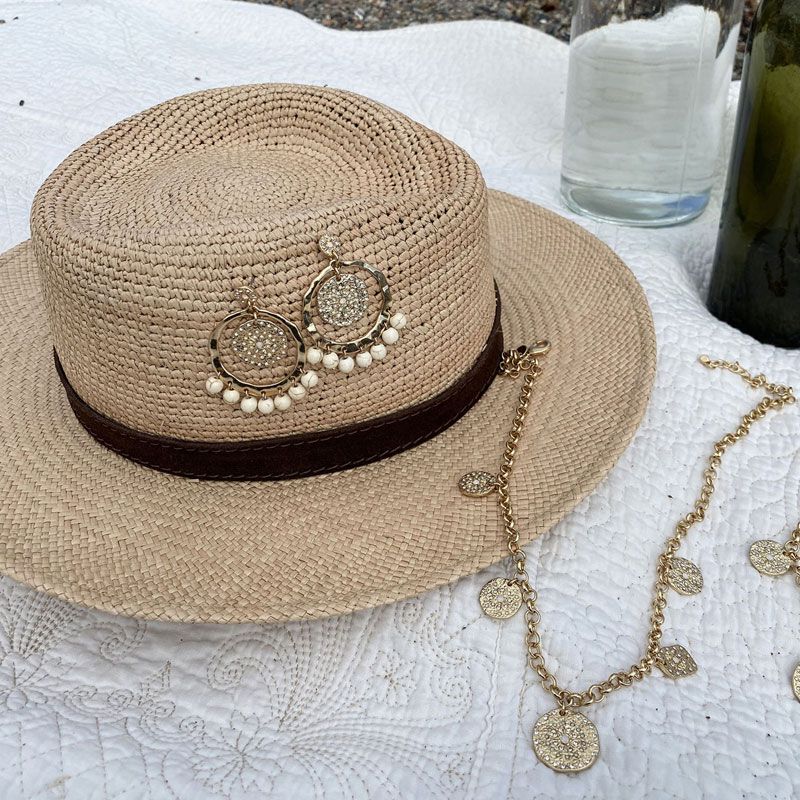 A&C - Solstice store bohemske øredobber - G