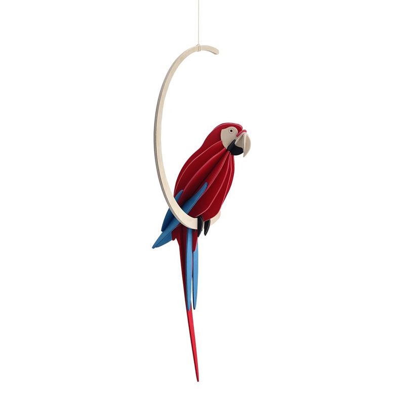 Lovi - Papegøye 26 cm - Scarlet Macaw