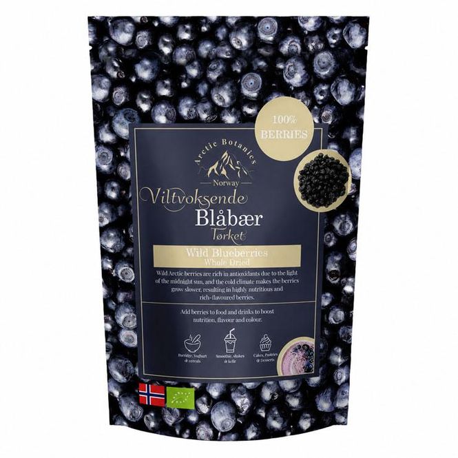 Hovedbilde Arctic Botanics - Viltvoksende tørket blåbær - ...