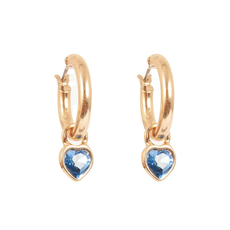 A&C - Funky Hearts hoops med hjerte - Blå