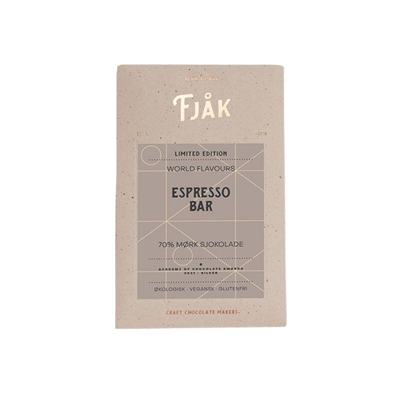 Fjåk Sjokolade - Espresso - Mørk sjokolade