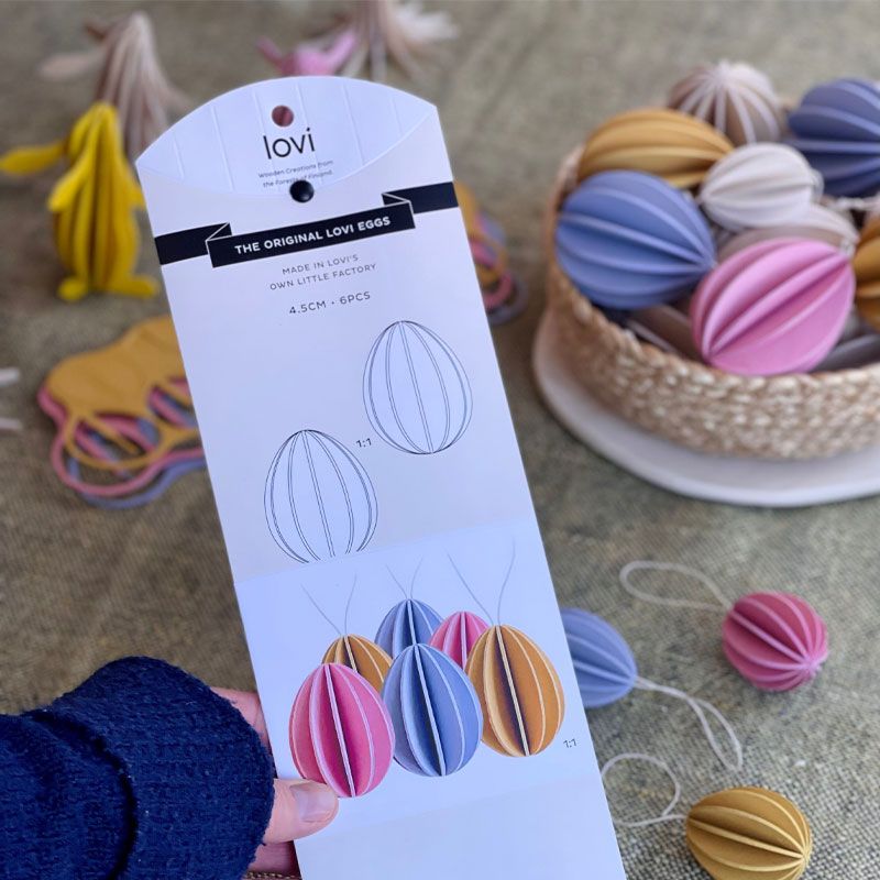 Lovi - Egg 4.5 cm 6-pk - Color Mix