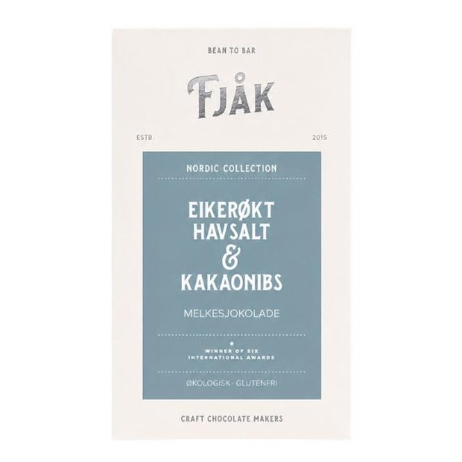 Hovedbilde Fjåk Sjokolade - Eikerøkt salt & Kakaonibs ...