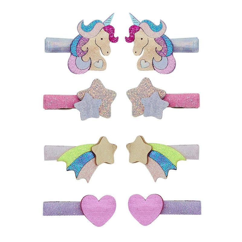 Mimi & Lula - 8 Mini Hårklemmer - Unicornland