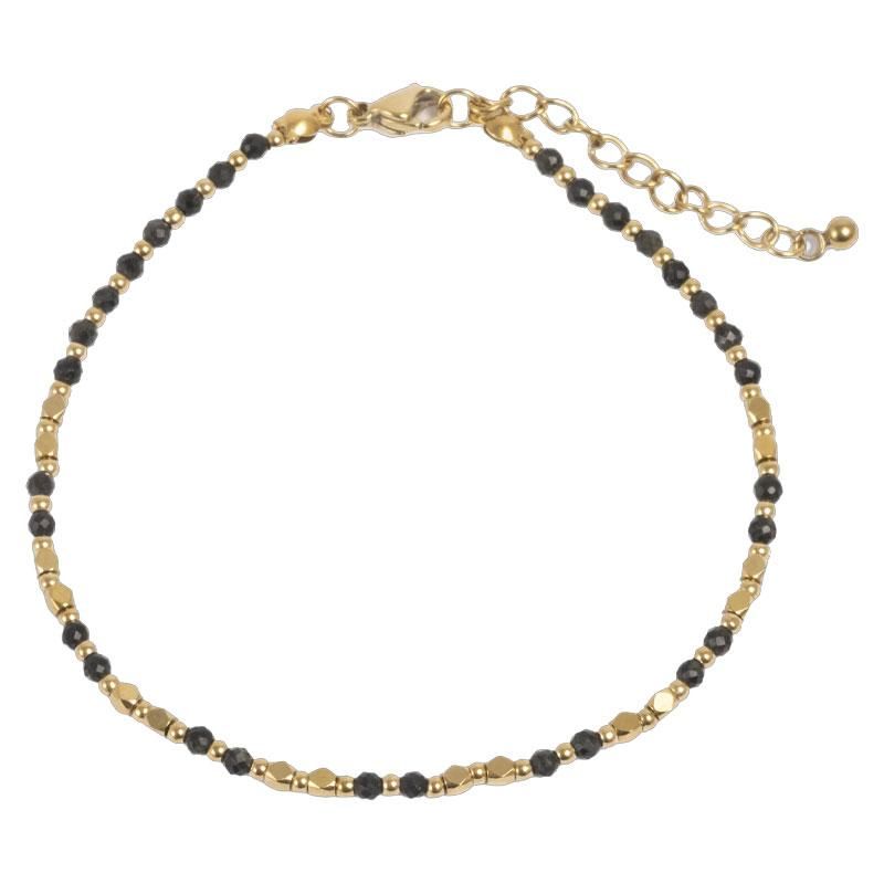 A&C - Wild Nature armbånd med sorte stener